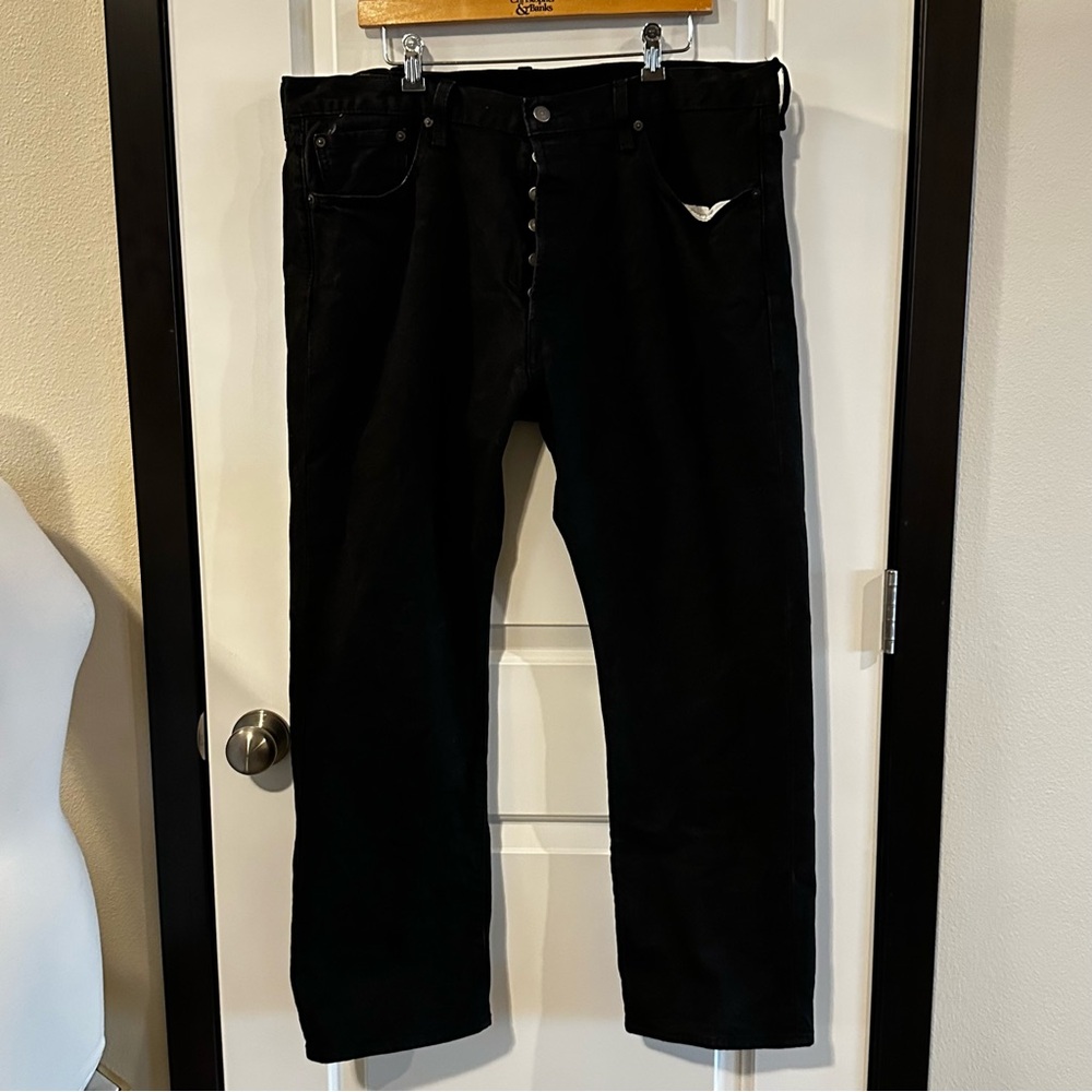 Levi’s 501 Original Fit Black Jeans Men’s W40/L30 | Stretch | Preowned